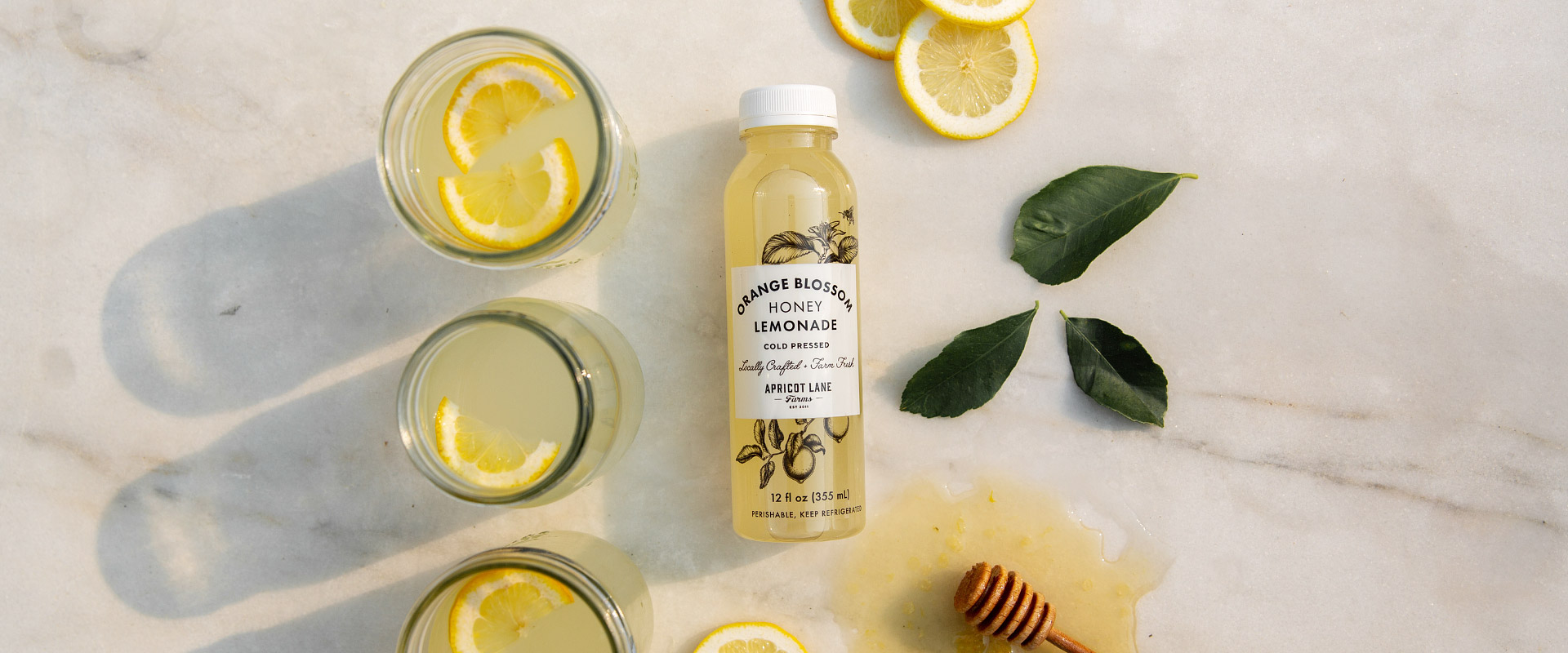 product development apricot lane farms lemonade hero shot