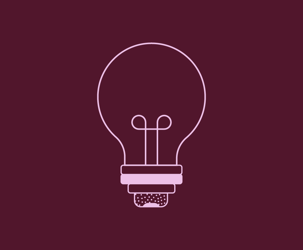 Lightbulb MaroonBkg